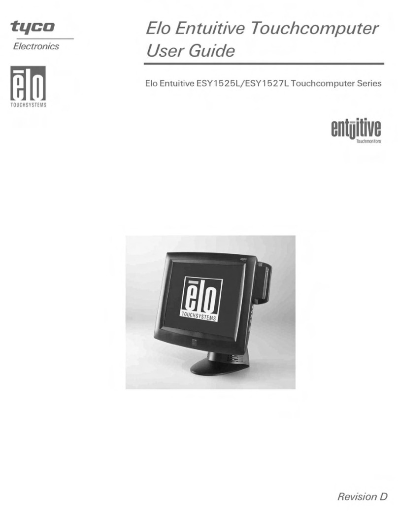 Elo TouchSystems Entuitive ESY1525L User manual