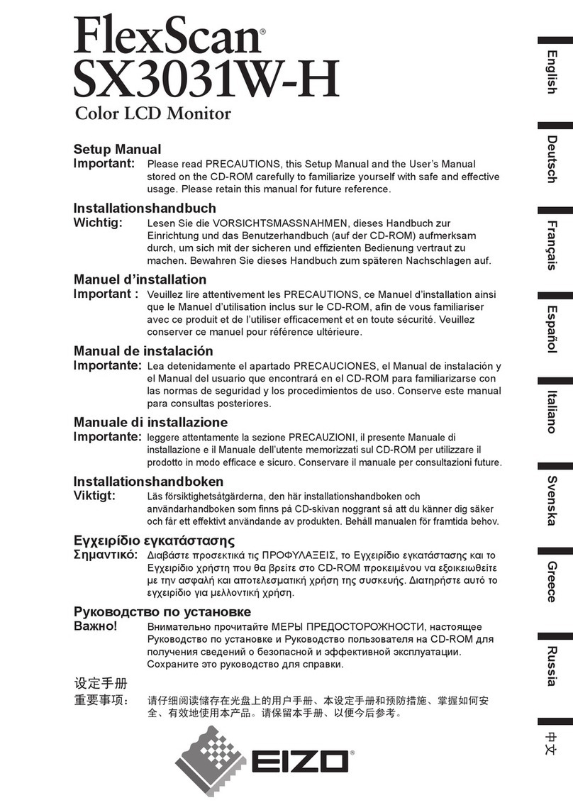 Eizo FlexScan SX3031W-H User guide Eizo FlexScan SX3031W-H User guide