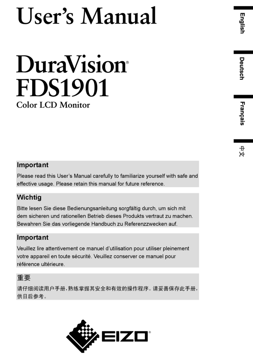 Eizo DURAVISION FDS1901 User manual