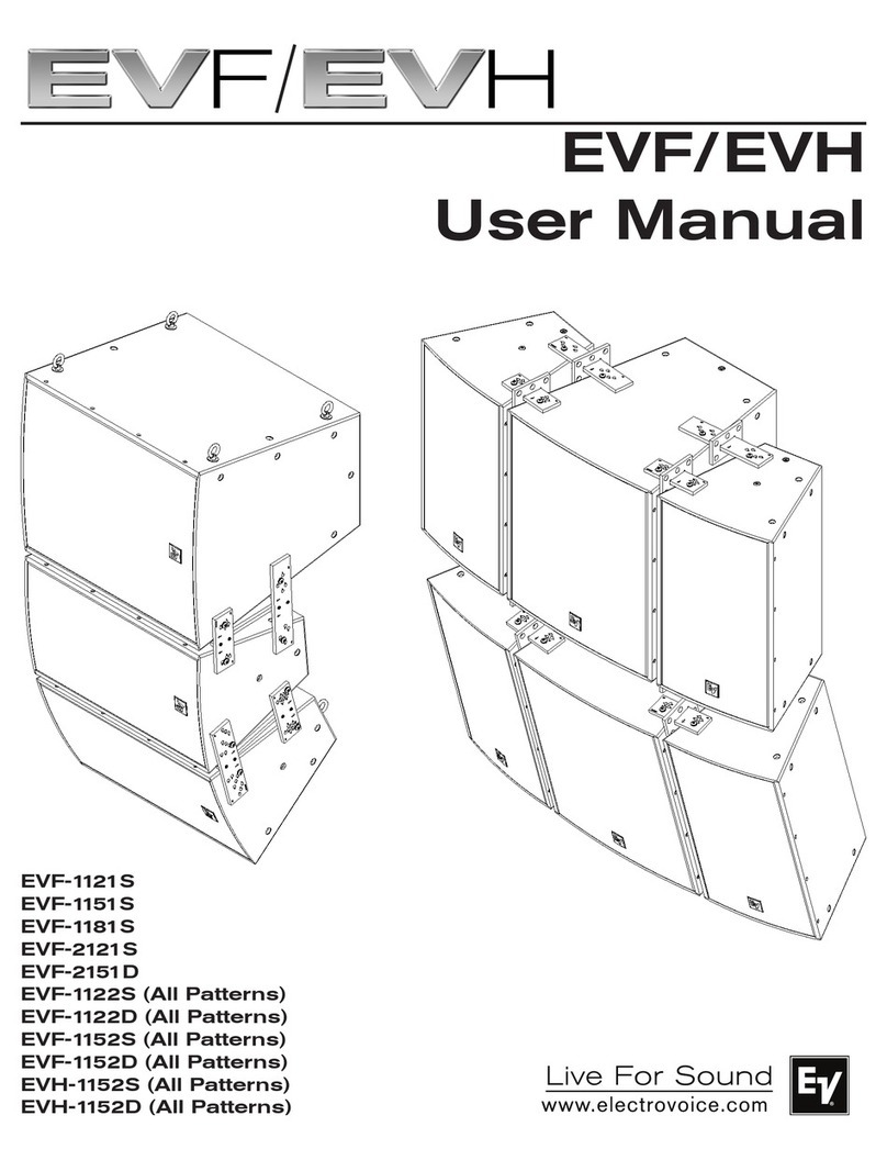 Electro-Voice EVF/EVH EVF-1121S User manual Electro-Voice EVF/EVH EVF-1121S User manual