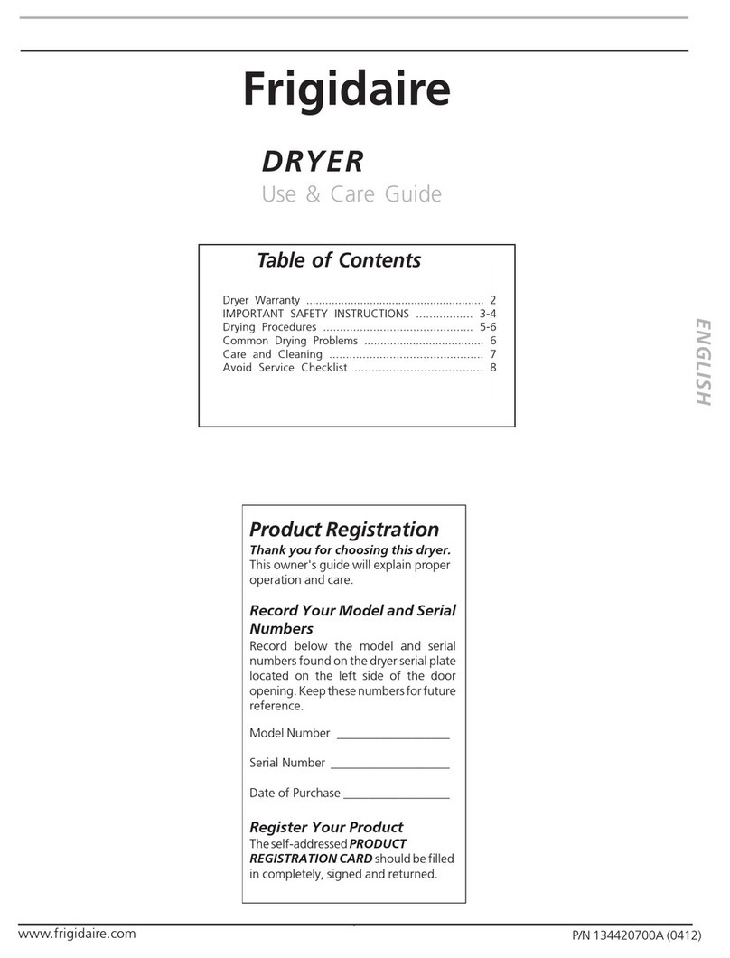 Frigidaire 134420700A User manual