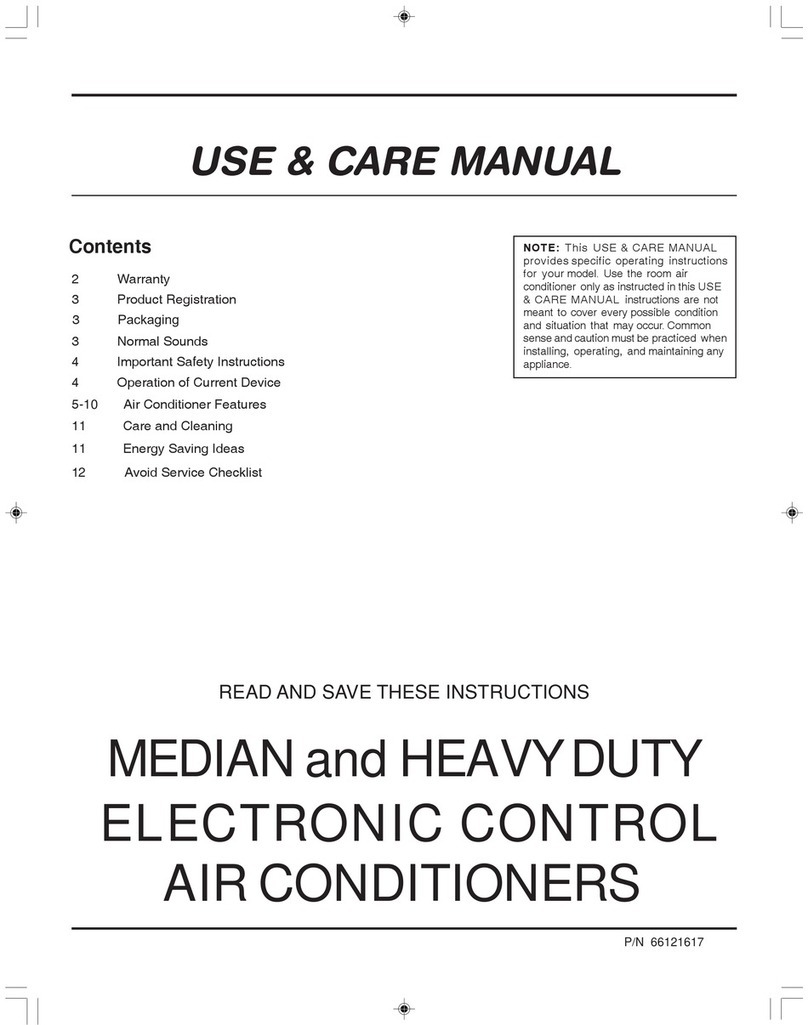 Frigidaire P/N 66121617 User manual