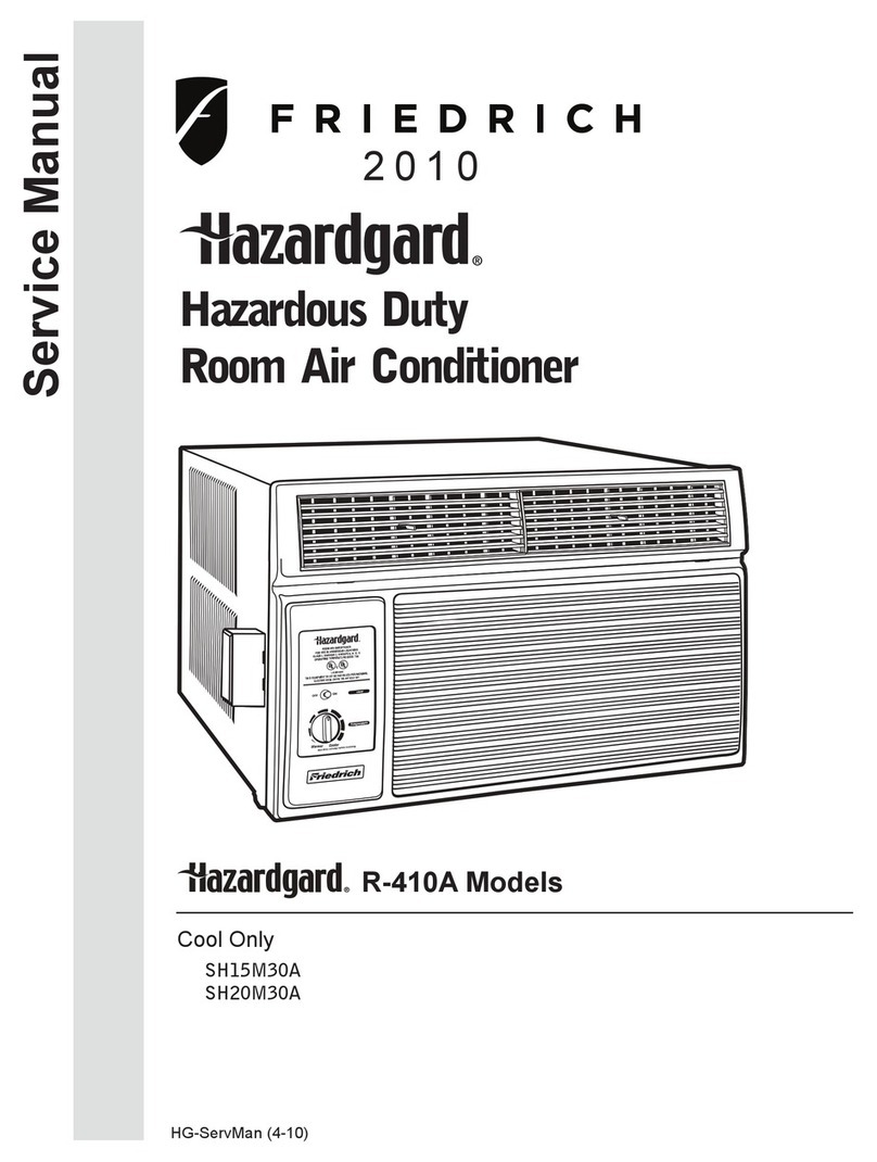 Friedrich HAZARDGARG R-410A User manual Friedrich HAZARDGARG R-410A User manual
