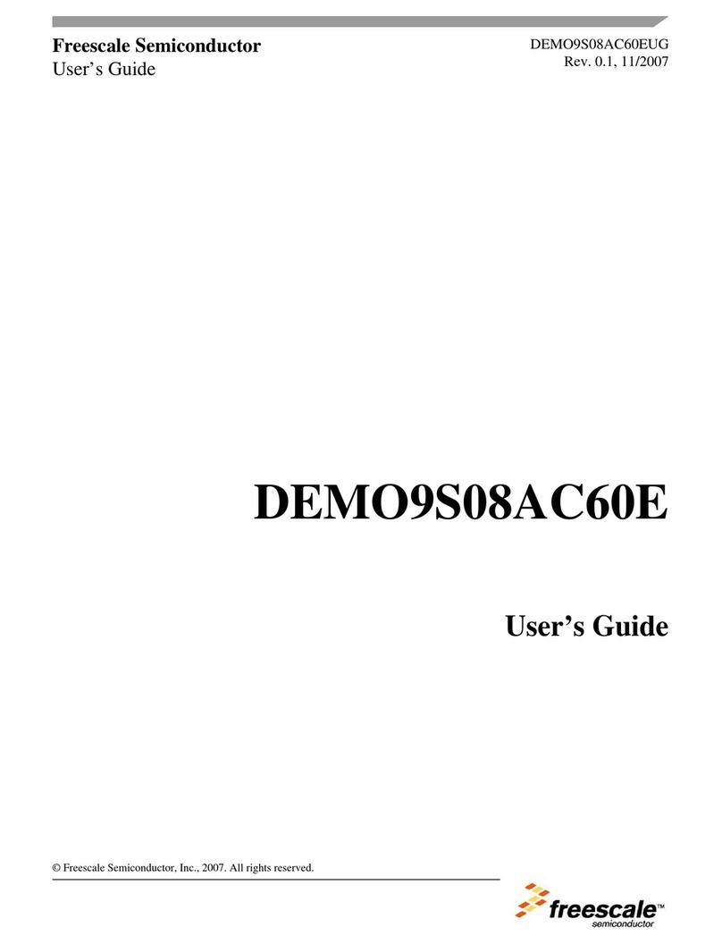 Freescale Semiconductor Demonstration Board DEMO9S08AC60E user guide