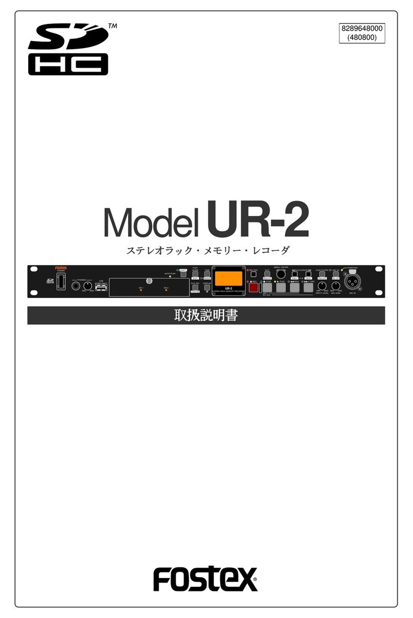 Fostex UR-2 User manual