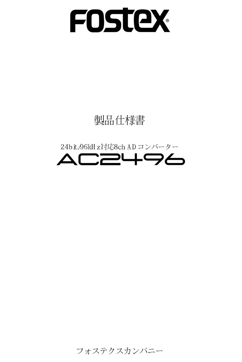 Fostex AC2496 User manual