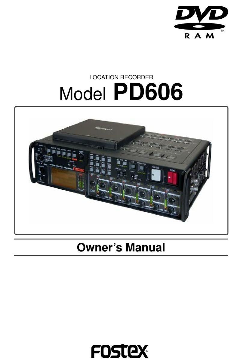 Fostex PD606 User manual