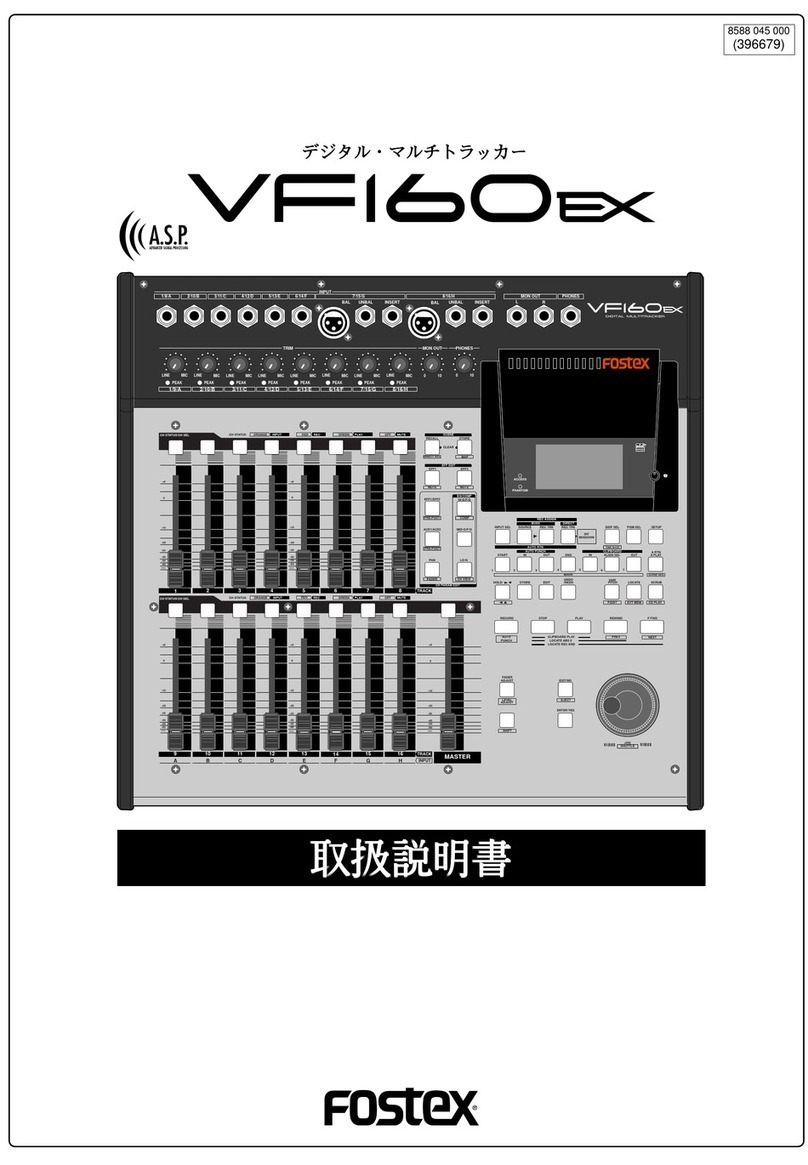 Fostex VF160EX user manual