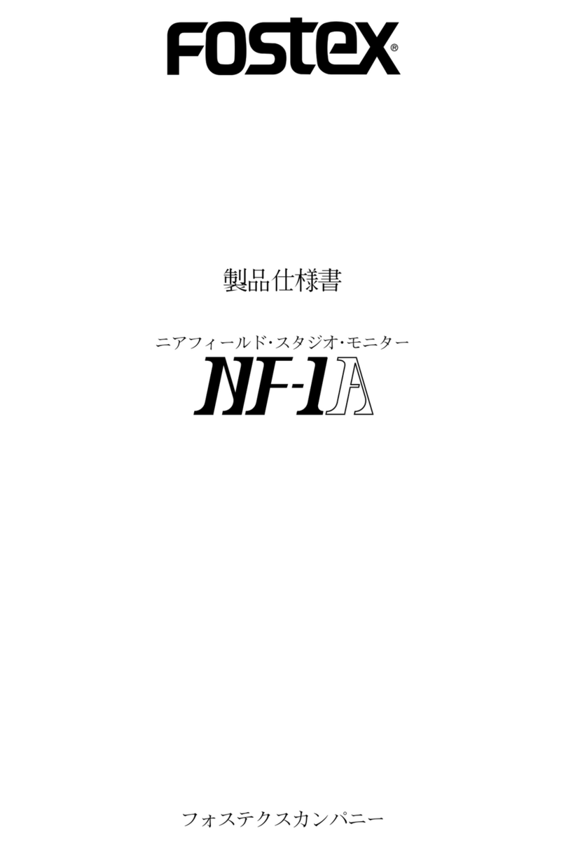 Fostex NF-1A User manual Fostex NF-1A User manual