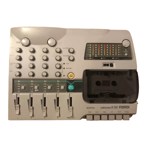 Fostex X-34 owner's manual