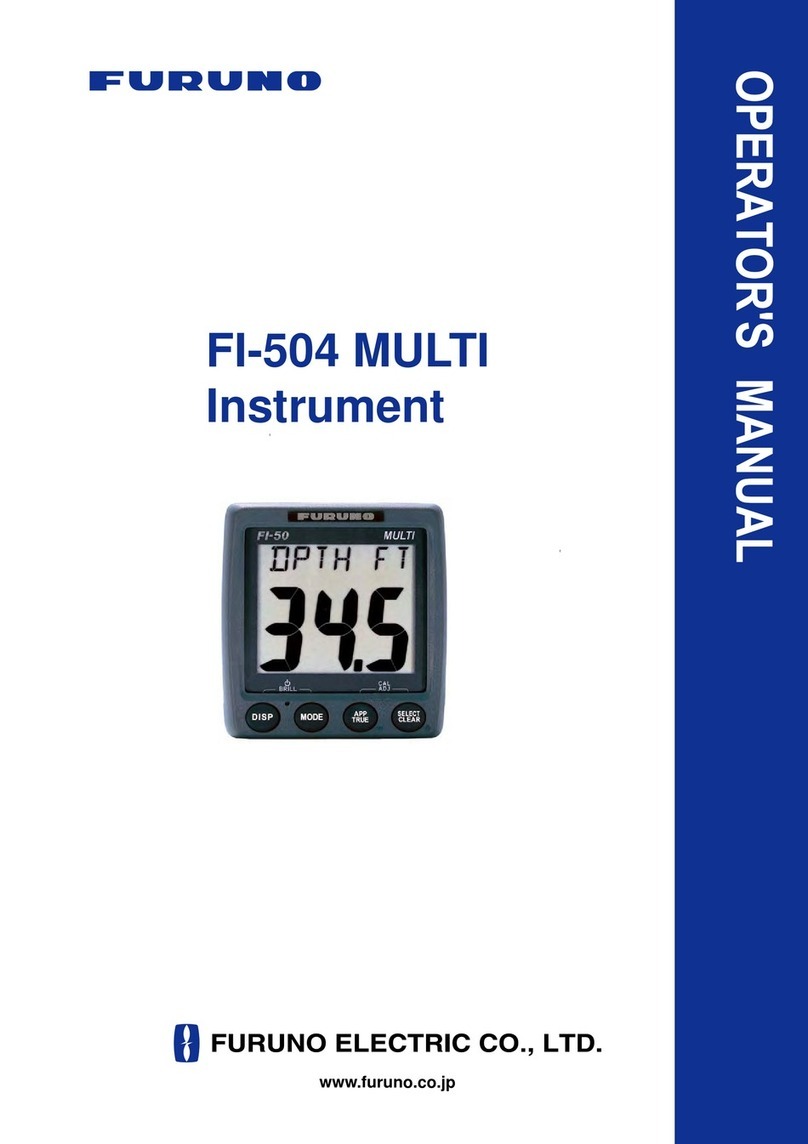 Furuno Multi Instrument FI-504 User manual Furuno Multi Instrument FI-504 User manual