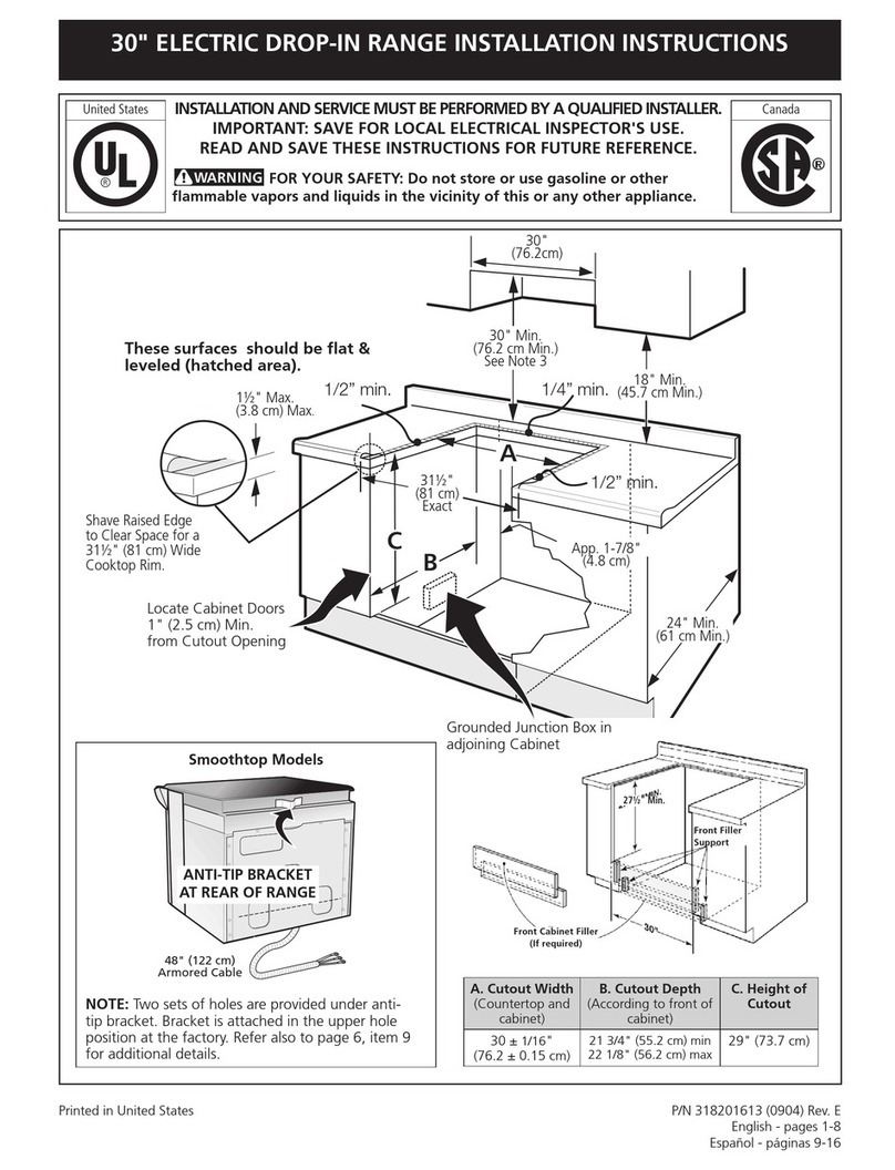 Frigidaire 318201613 User manual