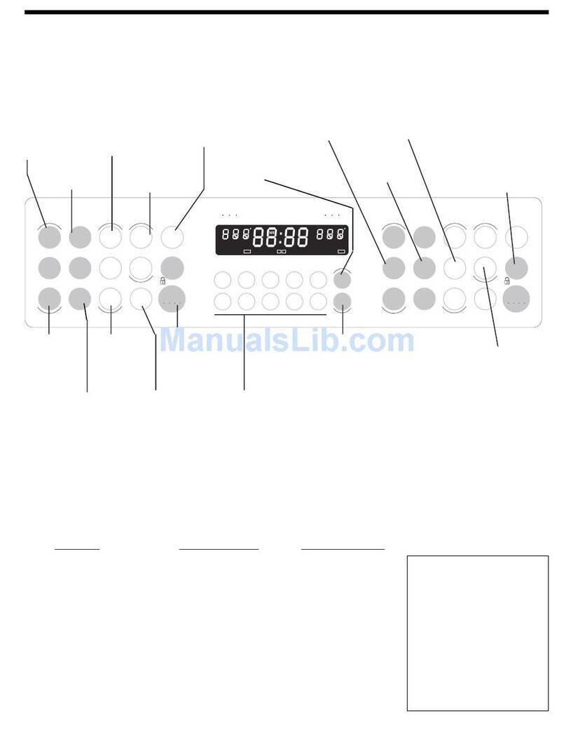 Frigidaire LOWER OVEN Instruction and safety manual