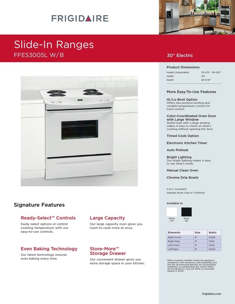 Frigidaire FFES3005L W User manual Frigidaire FFES3005L W User manual