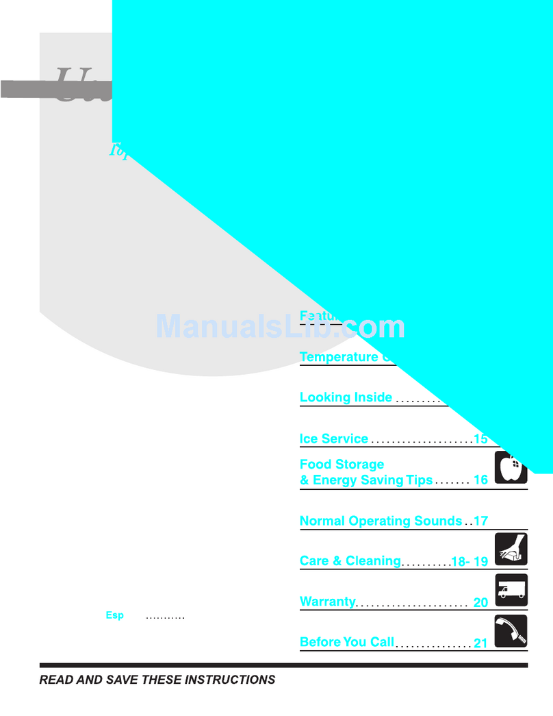 Frigidaire 240400107 User manual