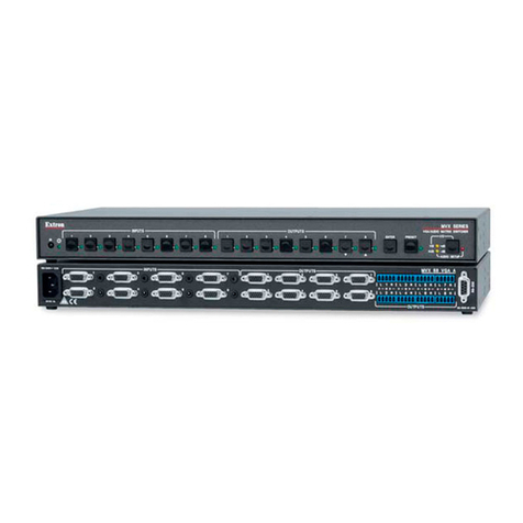 Extron electronics MVX 88 Series User manual