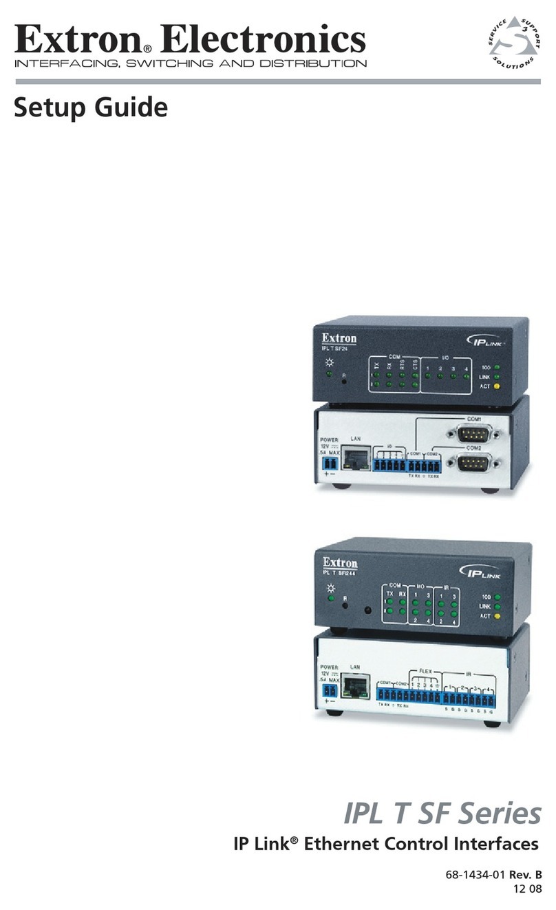 Extron electronics IPL T SF Series User manual