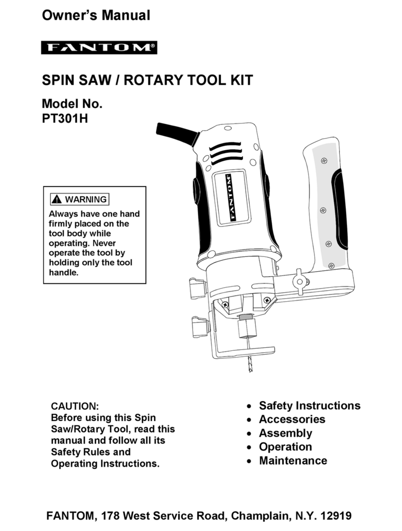 Fantom PT301H owner's manual