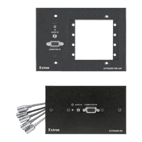 Extron electronics VGAUXGA Line Drivers With Audio Extender... user manual Extron electronics VGAUXGA Line Drivers With Audio Extender... user manual