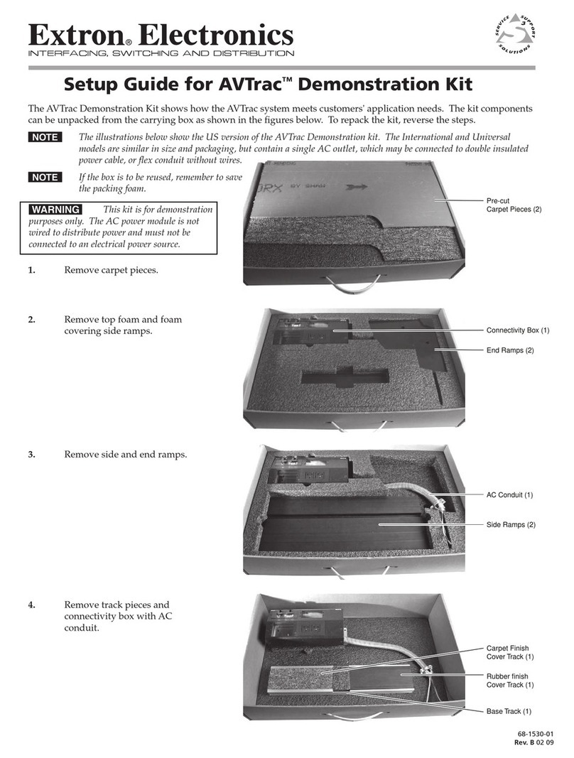 Extron electronics AVTrac Demonstration Kit User manual