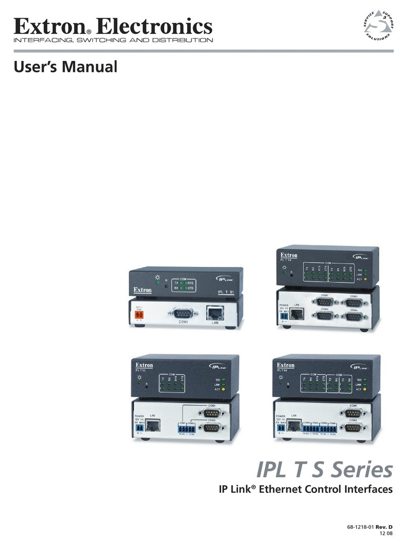 Extron electronics IPL T S  Series user manual