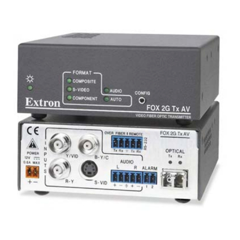 Extron electronics FOX 2G Tx AV user guide