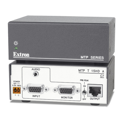 Extron electronics MTP C7 T 15HD RS Specifications