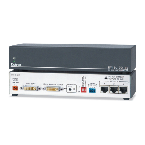Extron electronics Dual Link DVI Transmitter and Receiver DVI DL 201... User manual