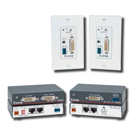 Extron electronics Digital Video Transmitter and Receiver DVI 201... User manual