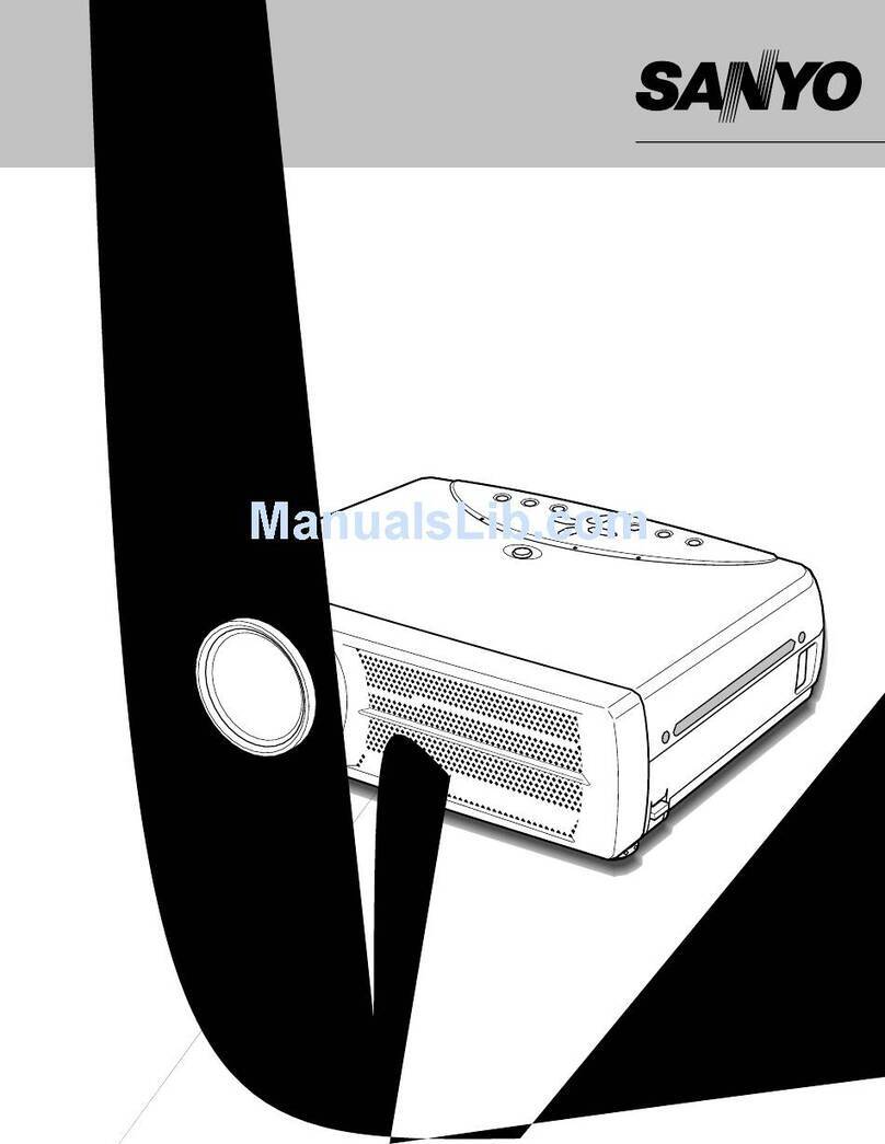 Sanyo PLC-XU40 owner's manual