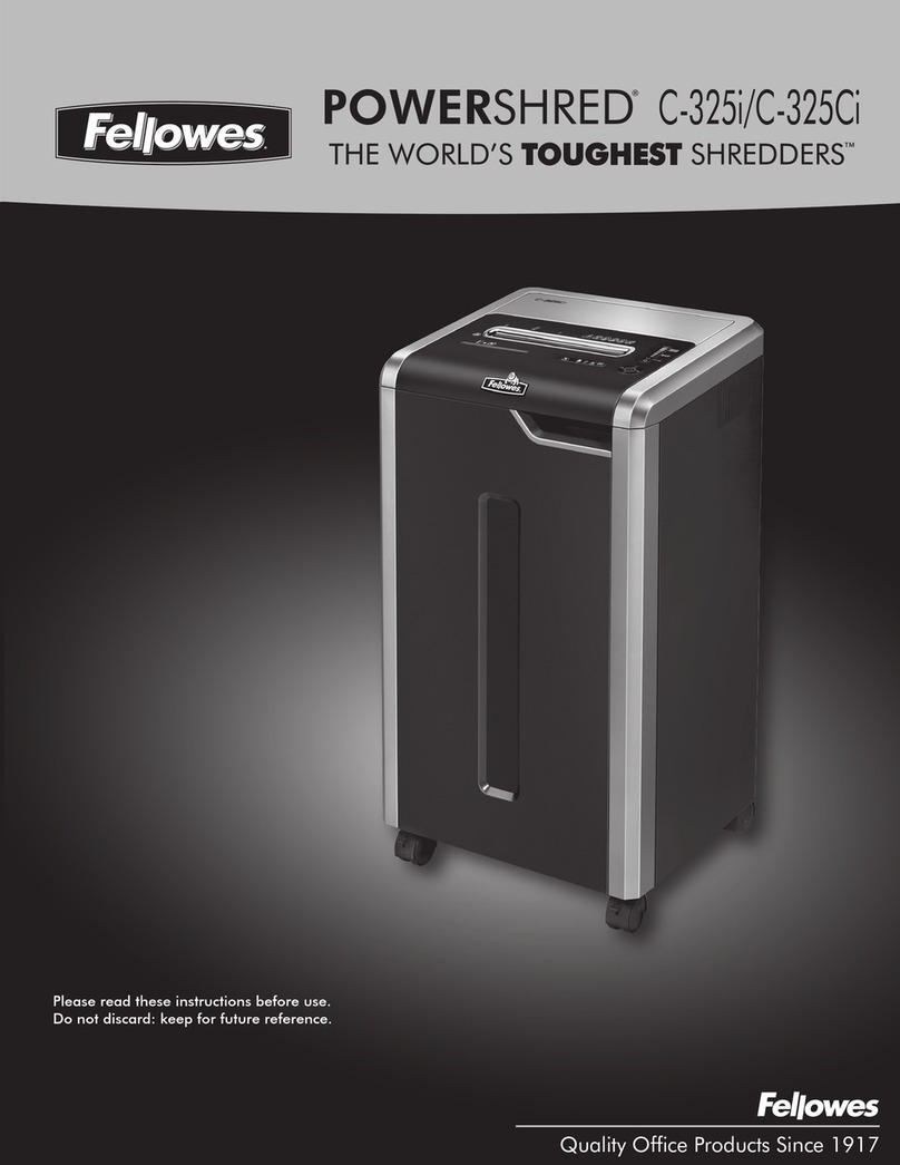 Fellowes POWERSHRED C-325CI User manual