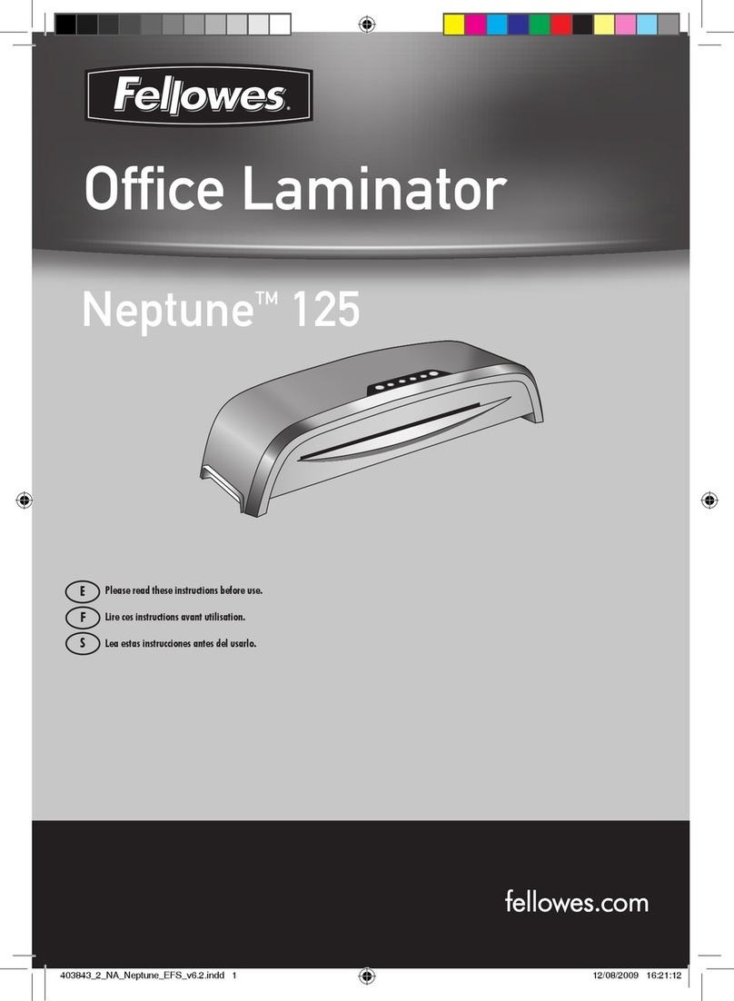 Fellowes NEPTUNE 125 instructions