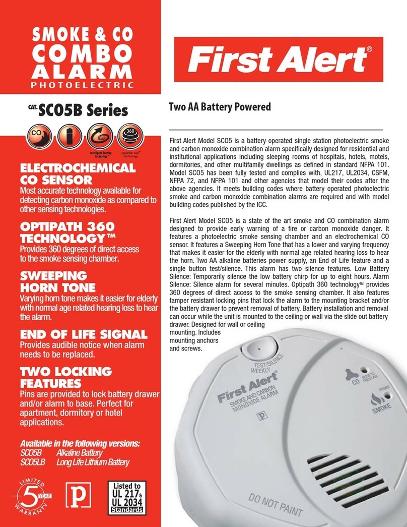 First Alert SCO5B User manual