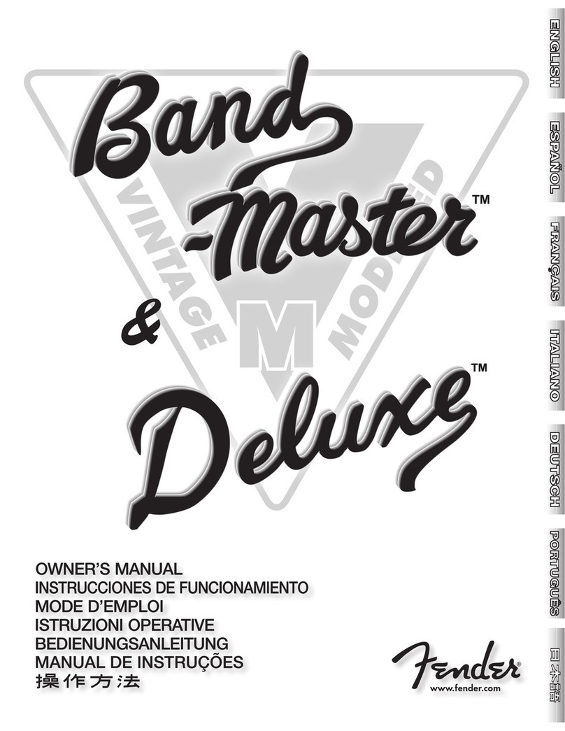 Fender Band-Master Loudspeaker none User manual
