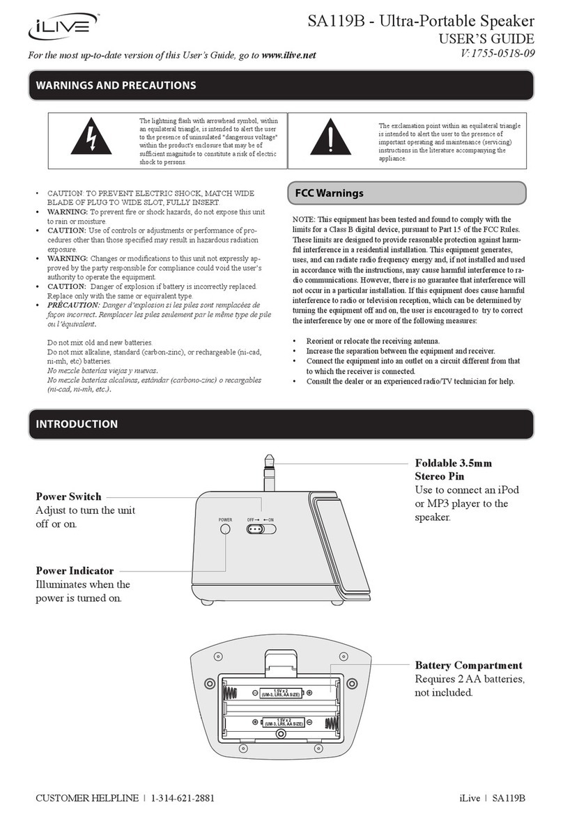 GPX iLive SA119B user guide