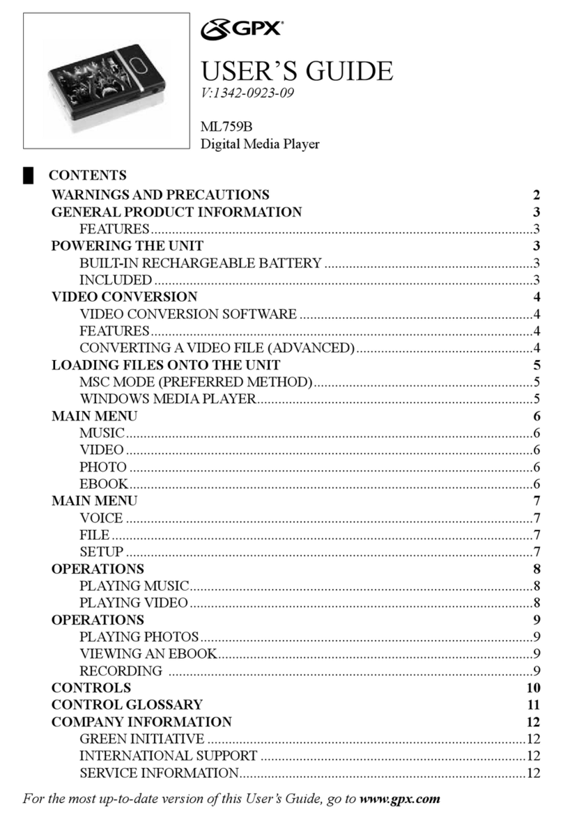 GPX ML759B User manual