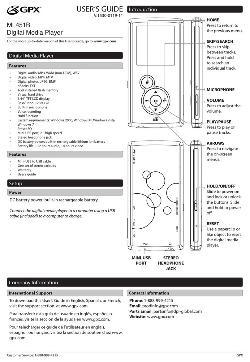 GPX ML451B User manual