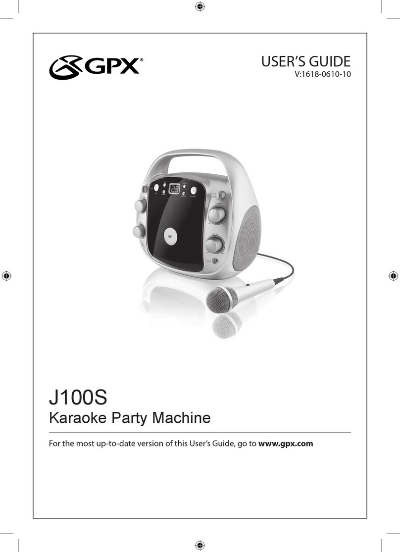 GPX 1618-0610-10 User manual