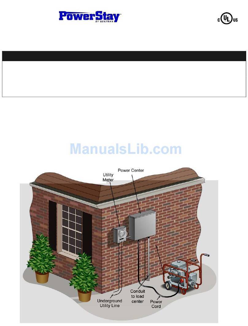GenTran PowerStay R1020 Installation and operating instructions