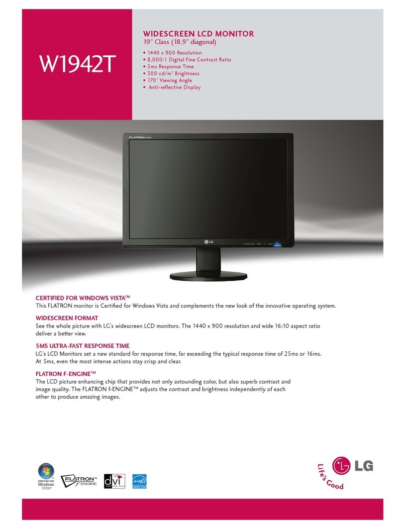 LG Flatron W1942T User manual