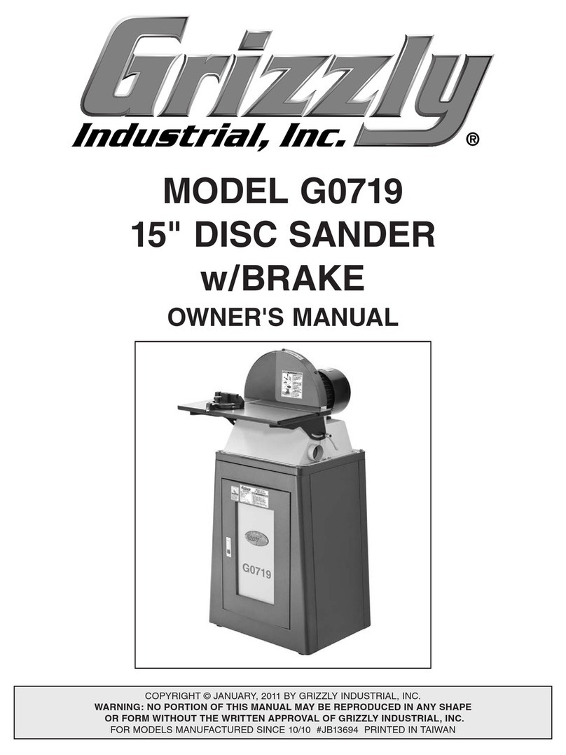 Grizzly G0719 User manual