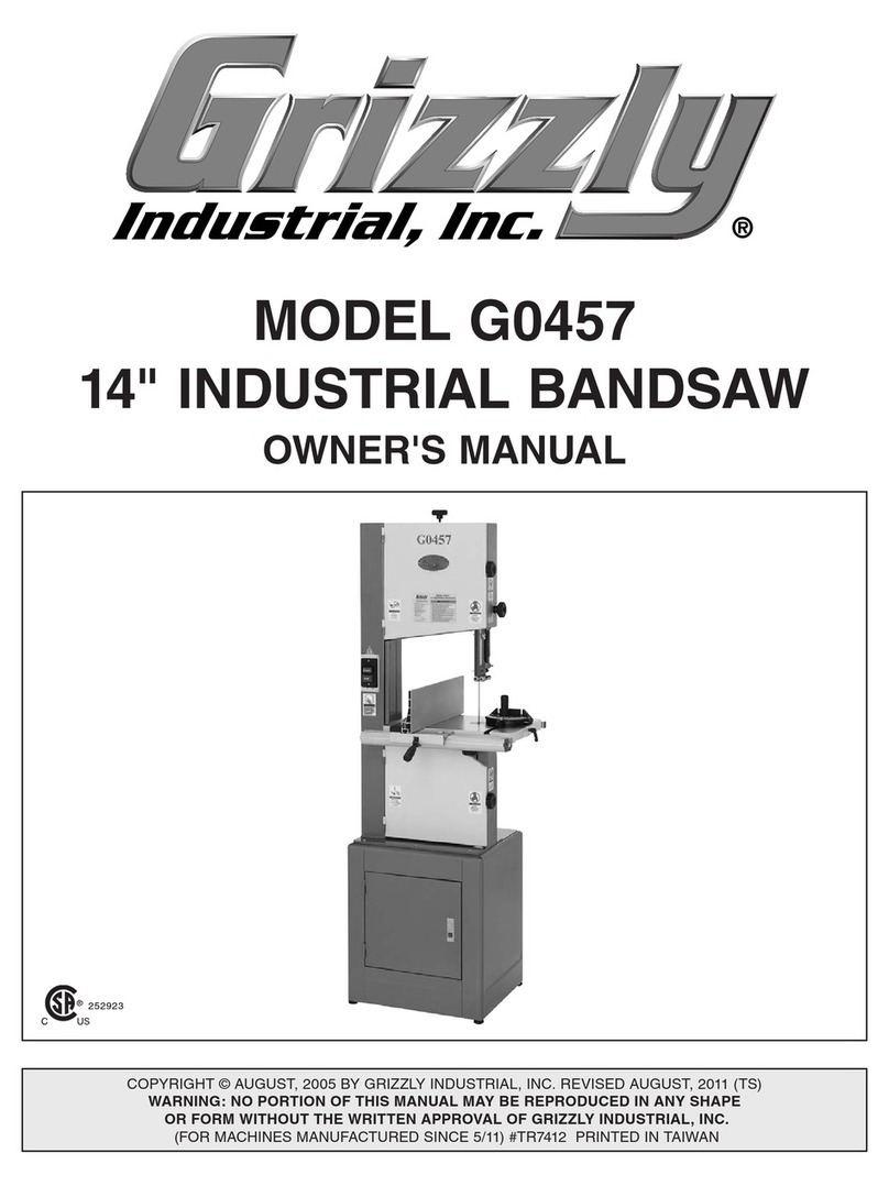 Grizzly G0457 User manual