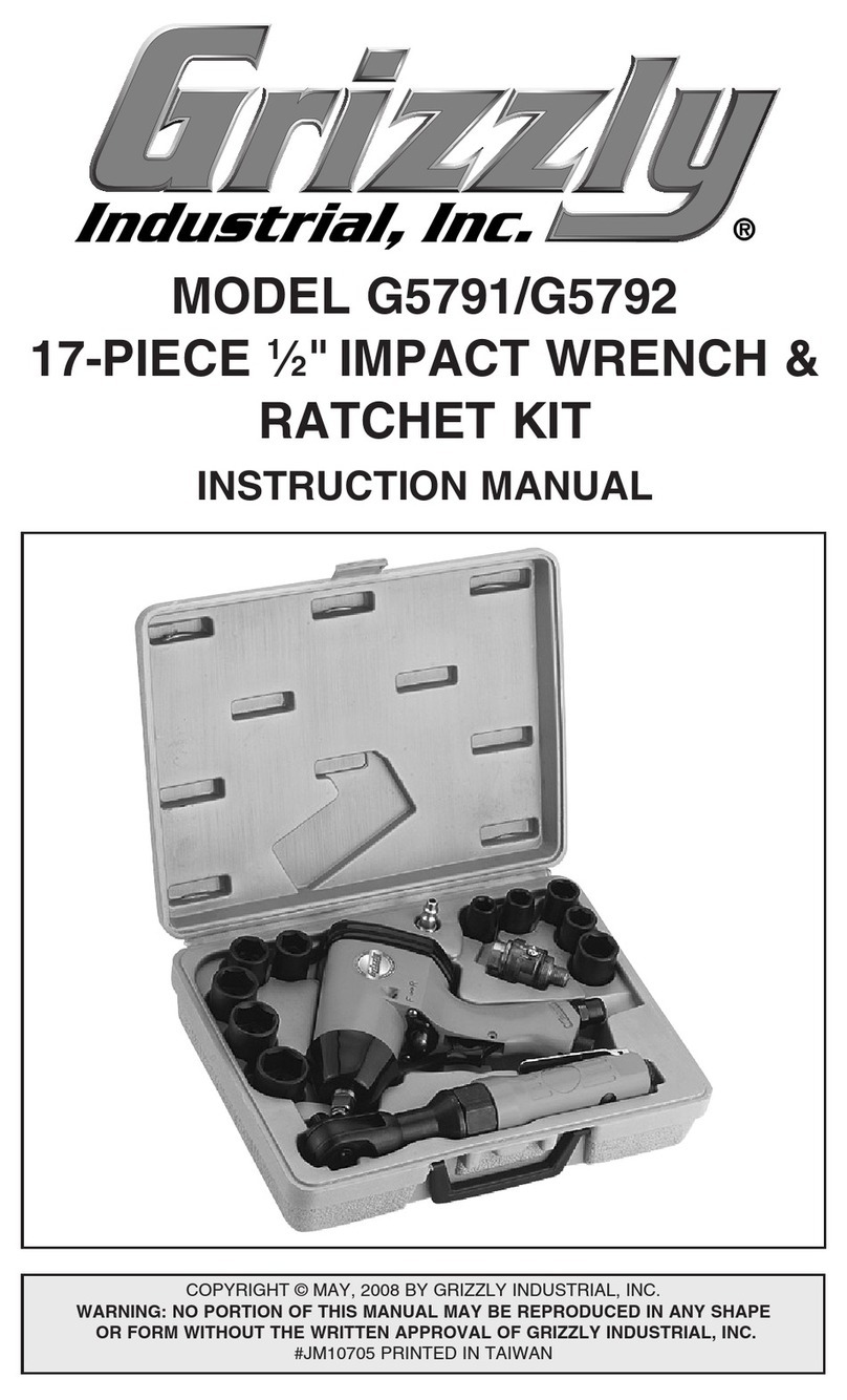 Grizzly G5792 instruction manual