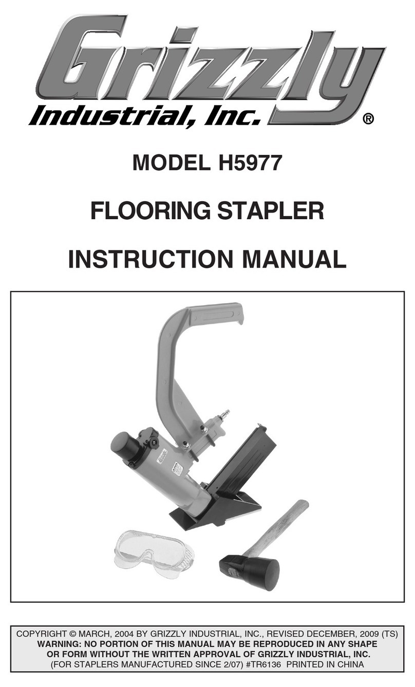 Grizzly FLOORING STAPLER H5977 User manual