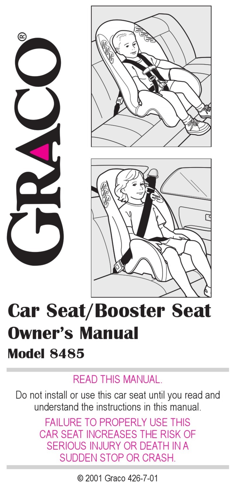 Graco CarGo 8485 owner's manual