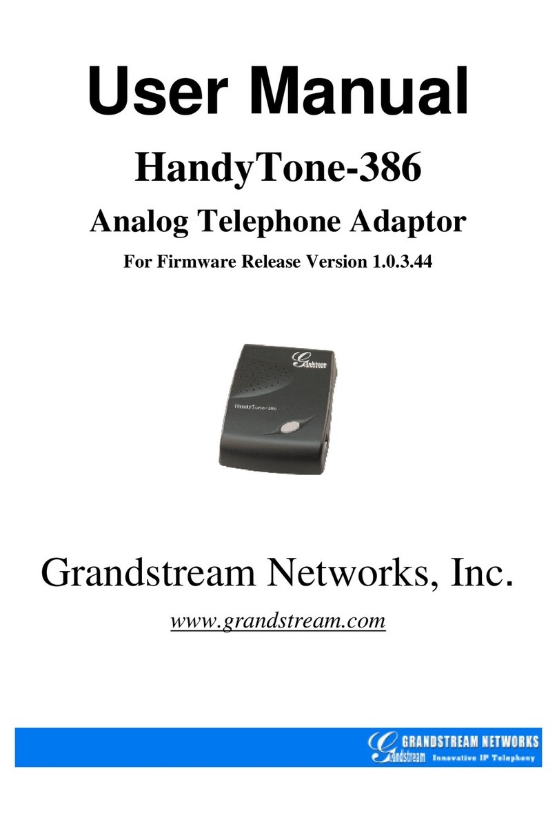 Grandstream Networks HandyTone 386 User manual