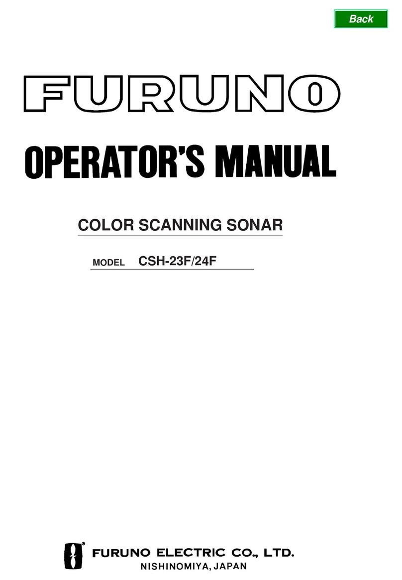 Furuno COLOR SCANNING CSH-23F/24F Operator's manual