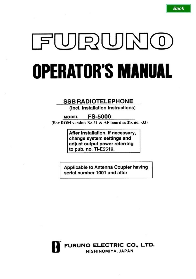 Furuno FS-5000 User manual Furuno FS-5000 User manual