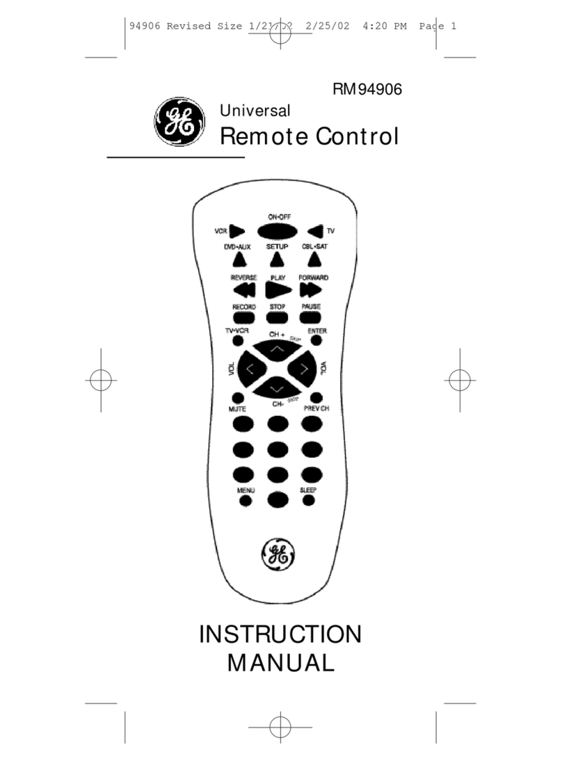 GE RM94906 User manual