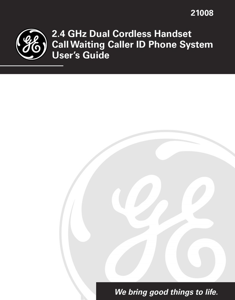 GE 21008 User manual